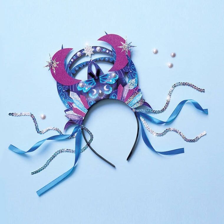 Janod, Magic School, tiara do samodzielnego wykonania, zestaw kreatywny,7+