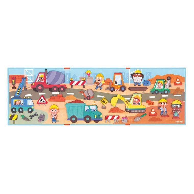 Janod, Magneti’stories, Plac budowy, magnetyczna układanka