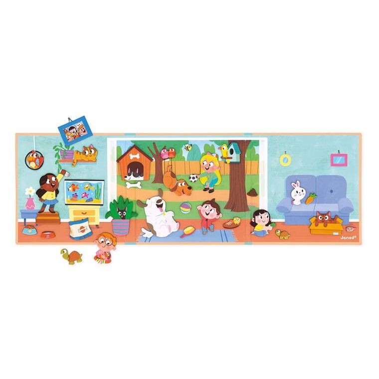 Janod, Magneti’stories, Zwierzęta domowe, magnetyczna układanka