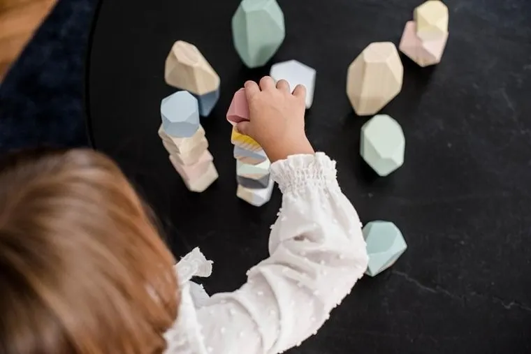 Janod, Sweet Cocoon, drewniane kamyki, 20 elementów