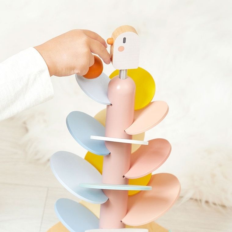 Janod, Sweet Cocoon, drewniany kulodrom, ptaszek