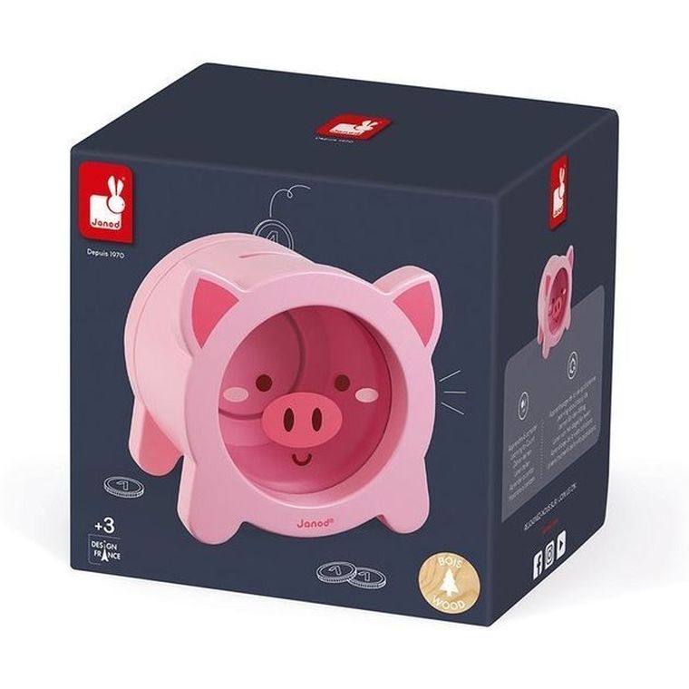 Janod, Świnka, drewniana skarbonka