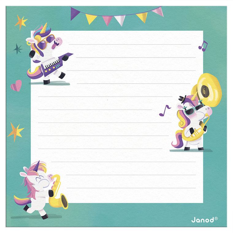 Janod, Unicorn, puzzle z kartką okolicznościową, 2w1, 25 szt.
