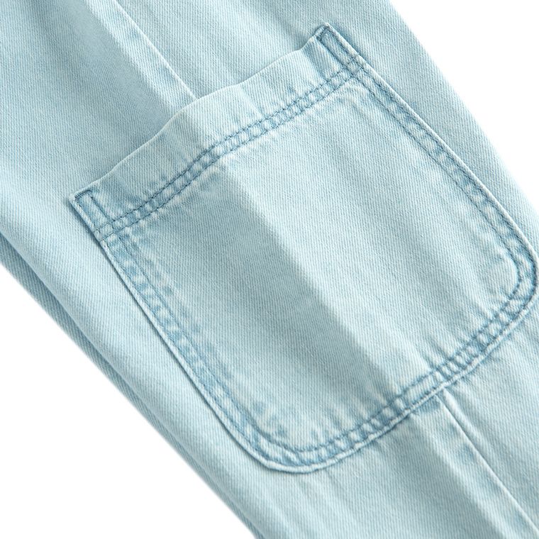 Jasnoniebieskie jeansy wide leg z regulacją Cool Club