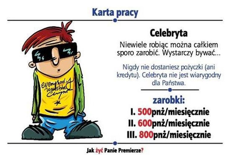 Jawa, Jak żyć Panie Premierze, gra planszowa