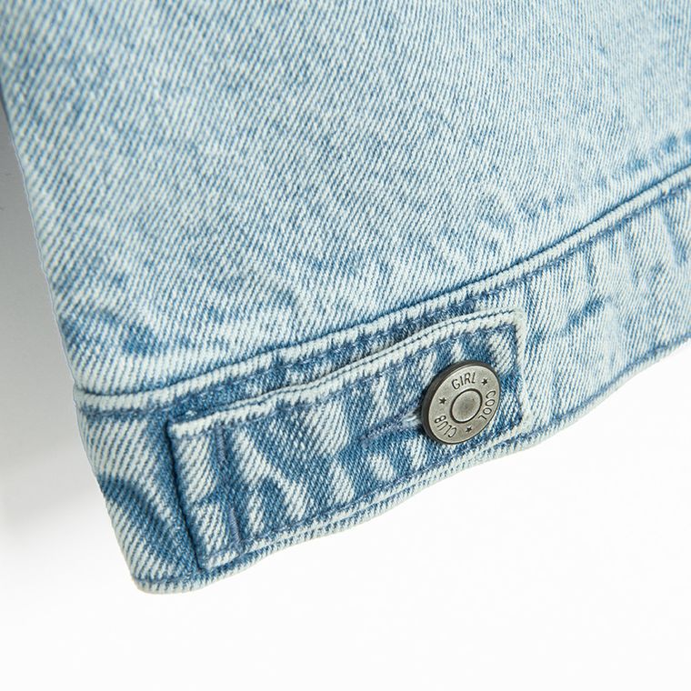 Jeansowa kurtka z haftem Cool Club