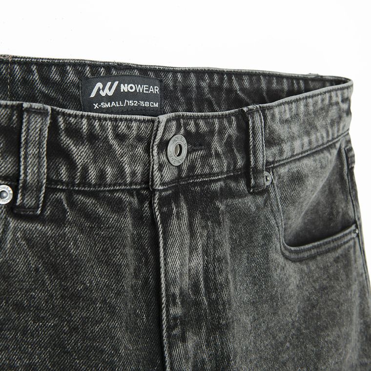Jeansowe bermudy unisex o kroju baggy NOWEAR
