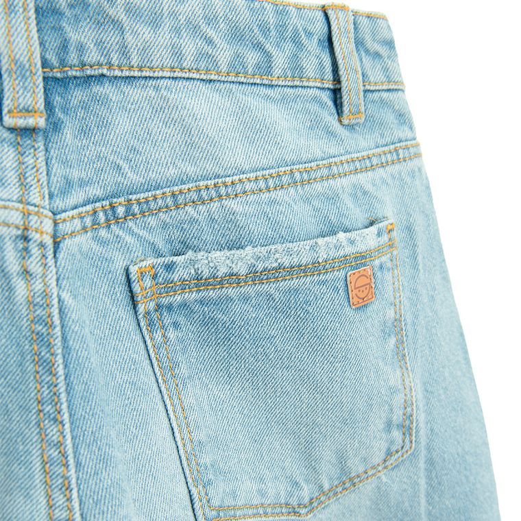 Jeansowe spodnie very wide z regulacją Cool Club