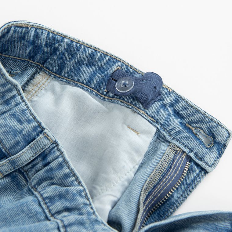 Jeansowe spodnie z kieszeniami cargo wide Cool Club