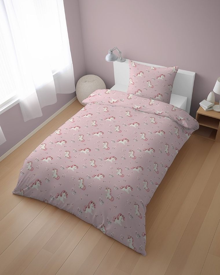 Jednorożec, 2-częściowy komplet pościeli bawełnianej, 160-200 cm