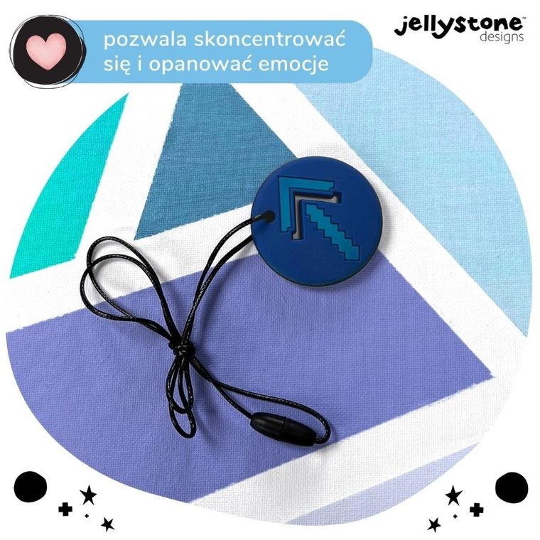 Jellystone Designs, Strzałka, wisiorek antystresowy, granatowy
