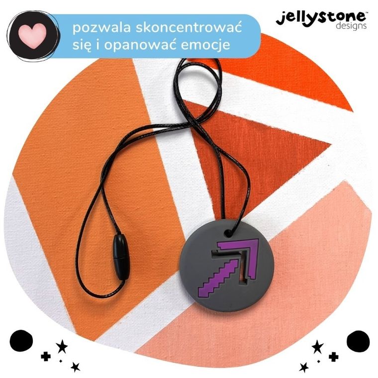 Jellystone Designs, Strzałka, wisiorek antystresowy, szary