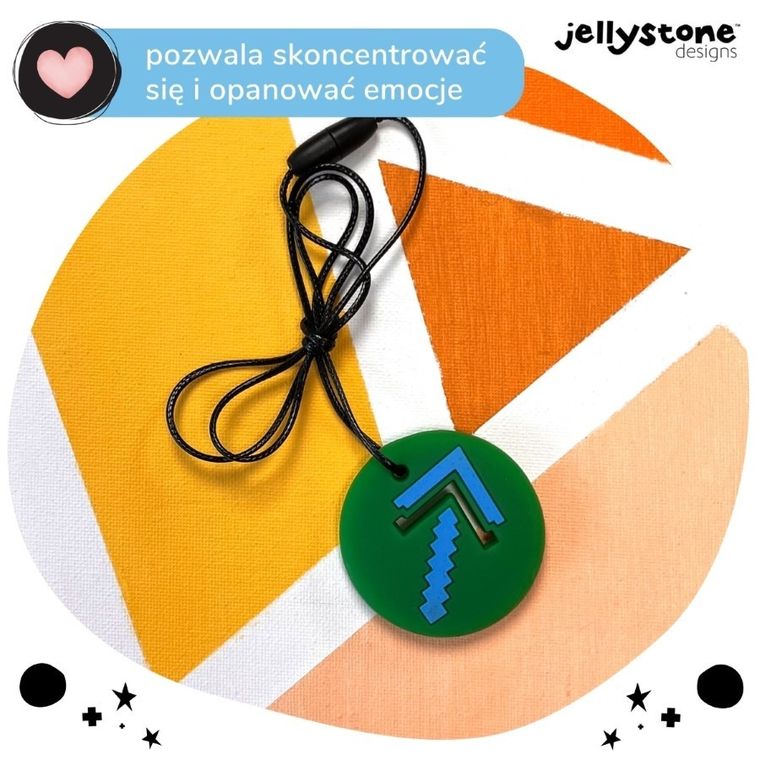 Jellystone Designs, Strzałka, wisiorek antystresowy, zielony