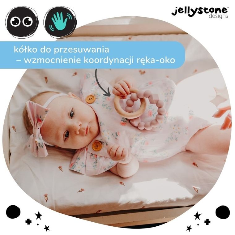 Jellystone, gryzak księżycowy, jasnoróżowy