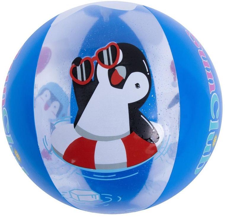 Jilong, dmuchana piłka plażowa, pingwin, 50 cm
