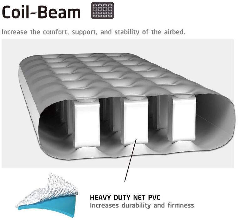 Jilong, materac flokowany 1-osobowy z nadrukiem 3D, 191-73-22 cm