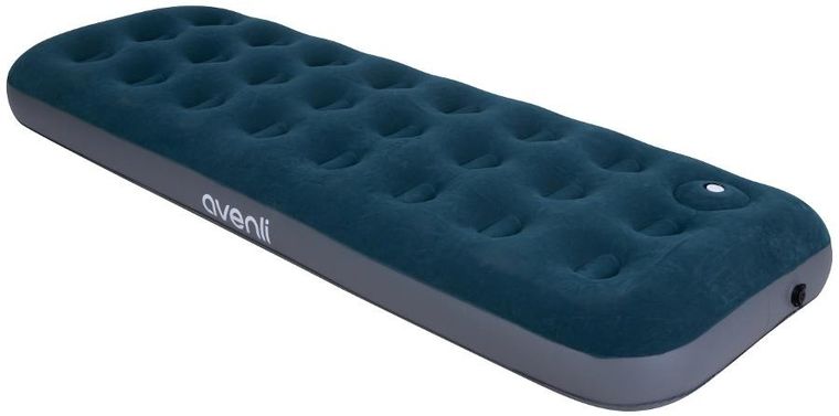 Jilong, materac flokowany z wbudowaną pompką nożną, 1-osobowy, 191-73-22 cm