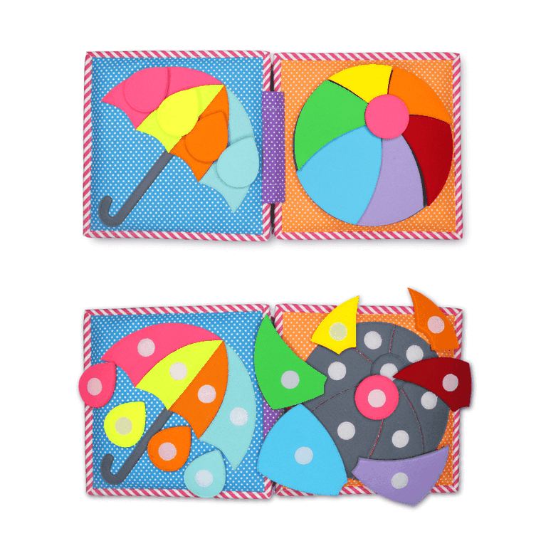 Jolly Designs. Gąsienica. Książeczka sensoryczno-manipulacyjna