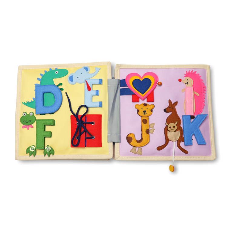 Jolly Designs. Moje Pierwsze ABC. Książeczka sensoryczno-manipulacyjna