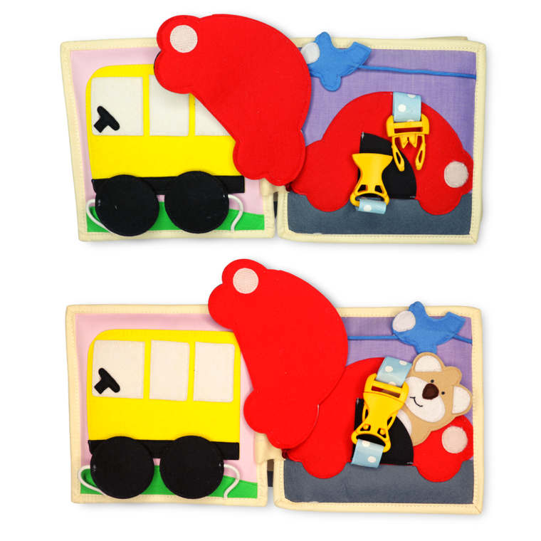 Jolly Designs. Rakieta. Książeczka sensoryczno-manipulacyjna