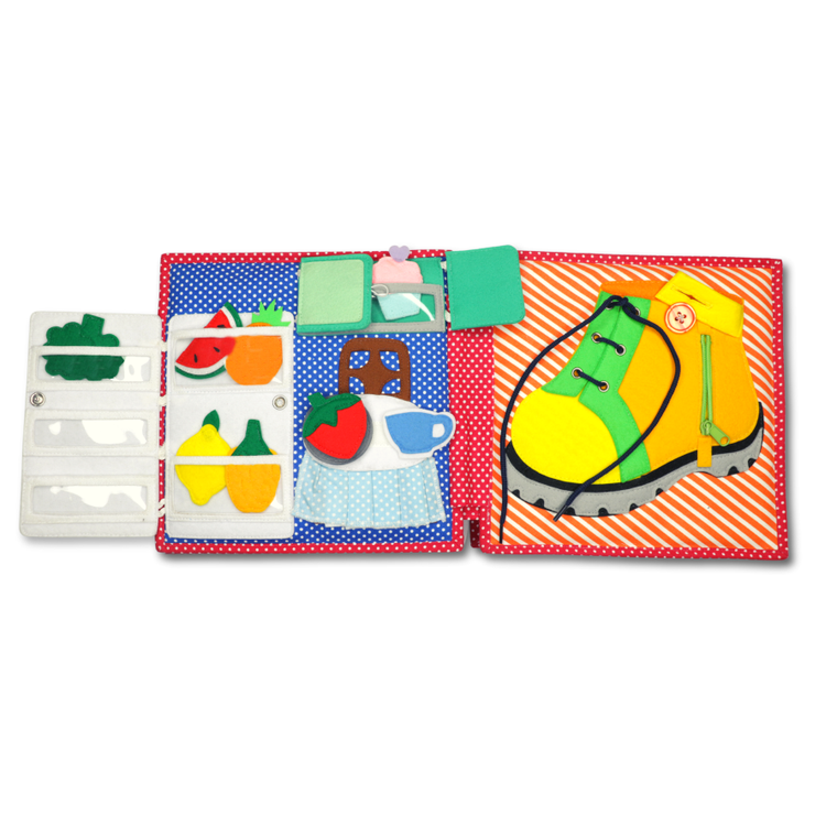 Jolly Designs. Życie domowe. Książeczka sensoryczno-manipulacyjna