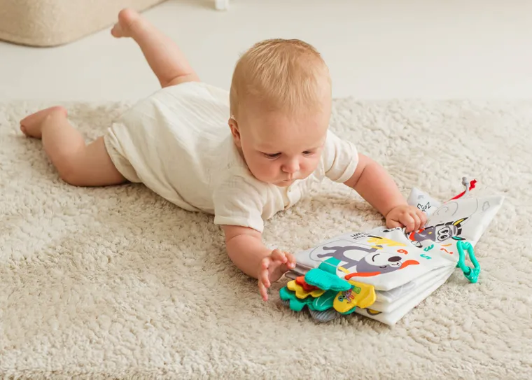 JollyBaby, Sprytne zwierzaki, miękka książeczka sensoryczna