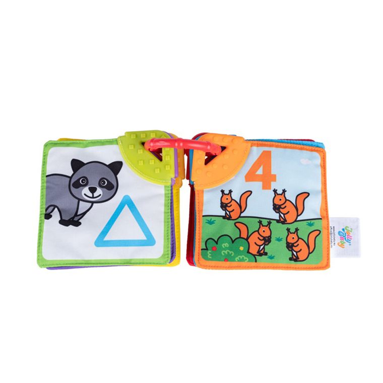 JollyBaby, Zwierzęta, książeczka z gryzakiem