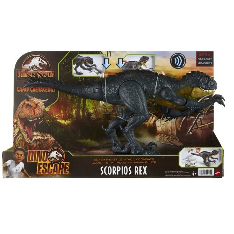 Jurassic World, Scorpios Rex - Atak szponami, figurka