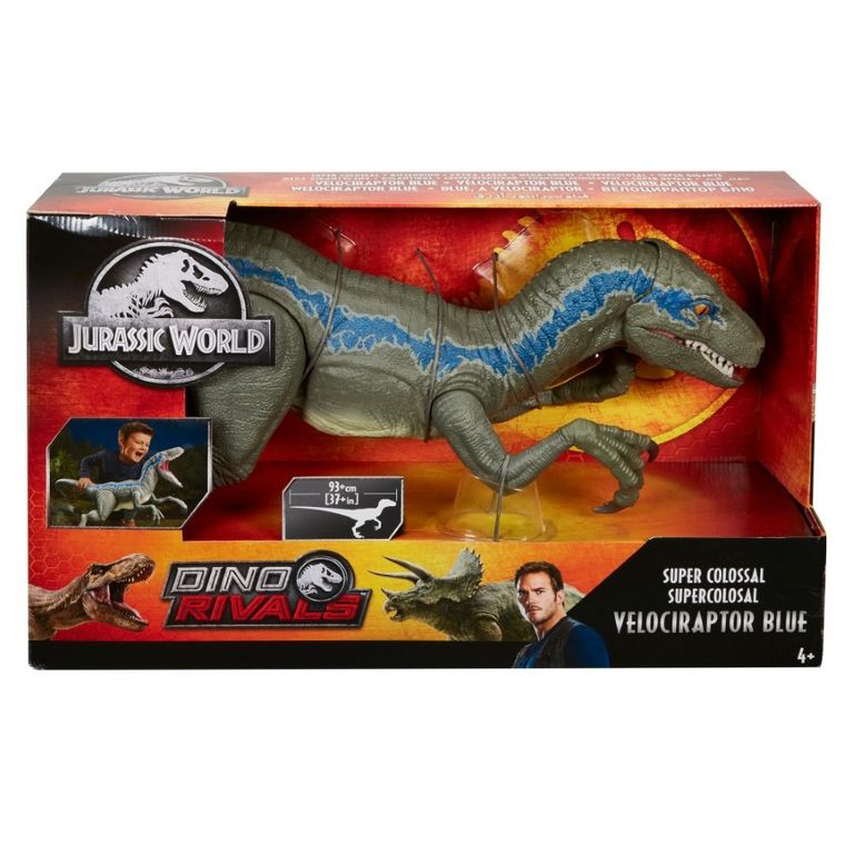 Jurassic World, Velociraptor Blue Mega, figurka, 93 cm