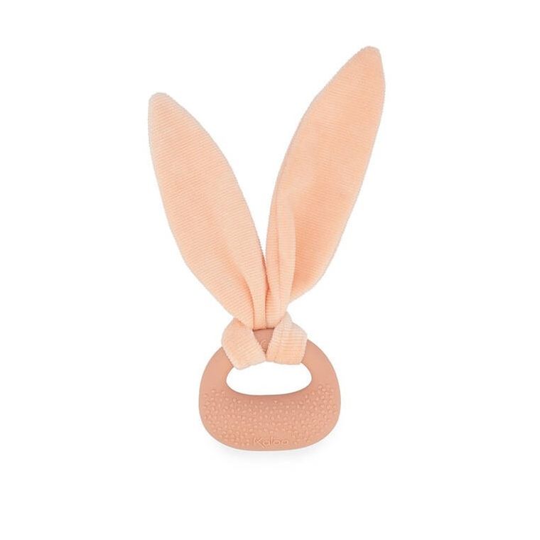 Kaloo, Lapinoo, Królik, zestaw prezentowy 3w1: komforter + gryzak + buciki, brzoskwiniowy