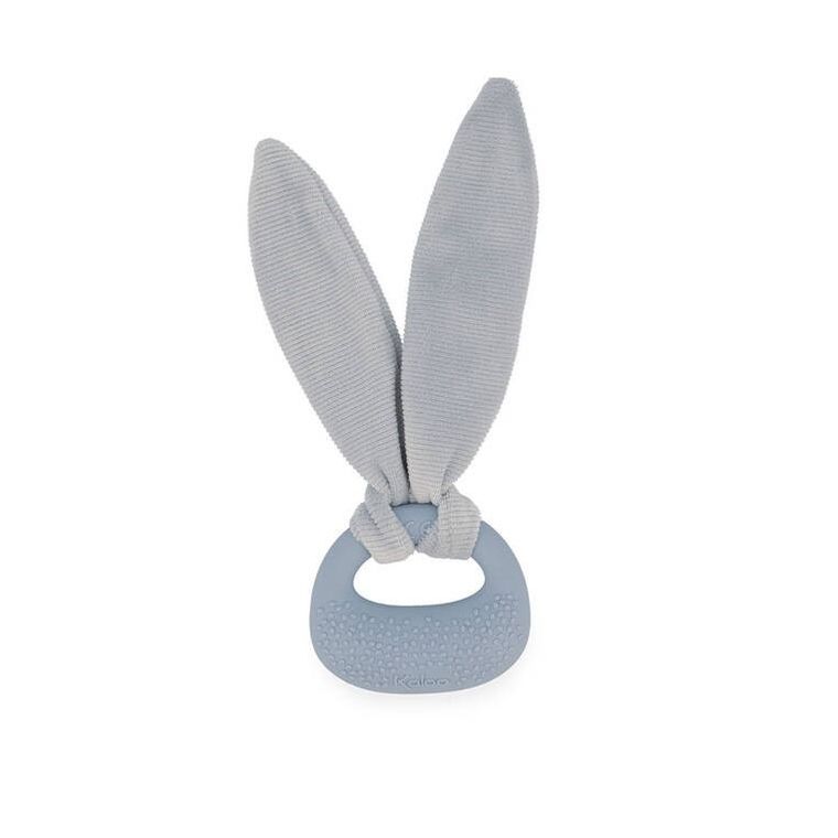 Kaloo, Lapinoo, Królik, zestaw prezentowy 3w1: komforter + gryzak + buciki, niebieski