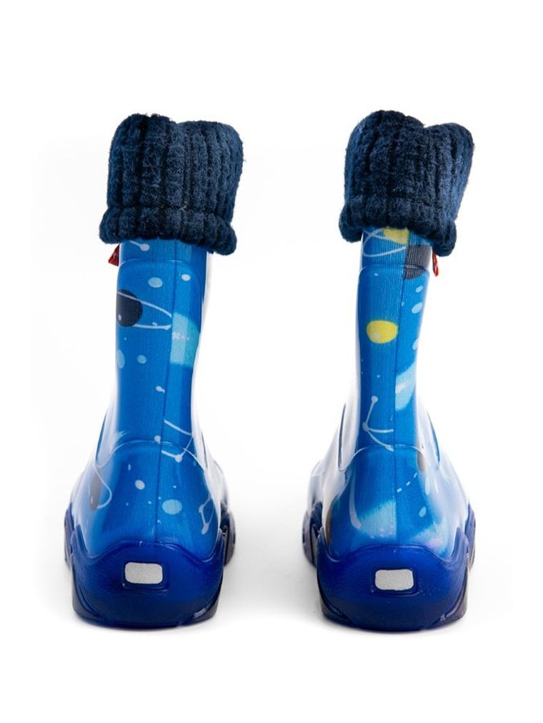 Kalosze dziecięce, ocieplane, niebieskie, Demar