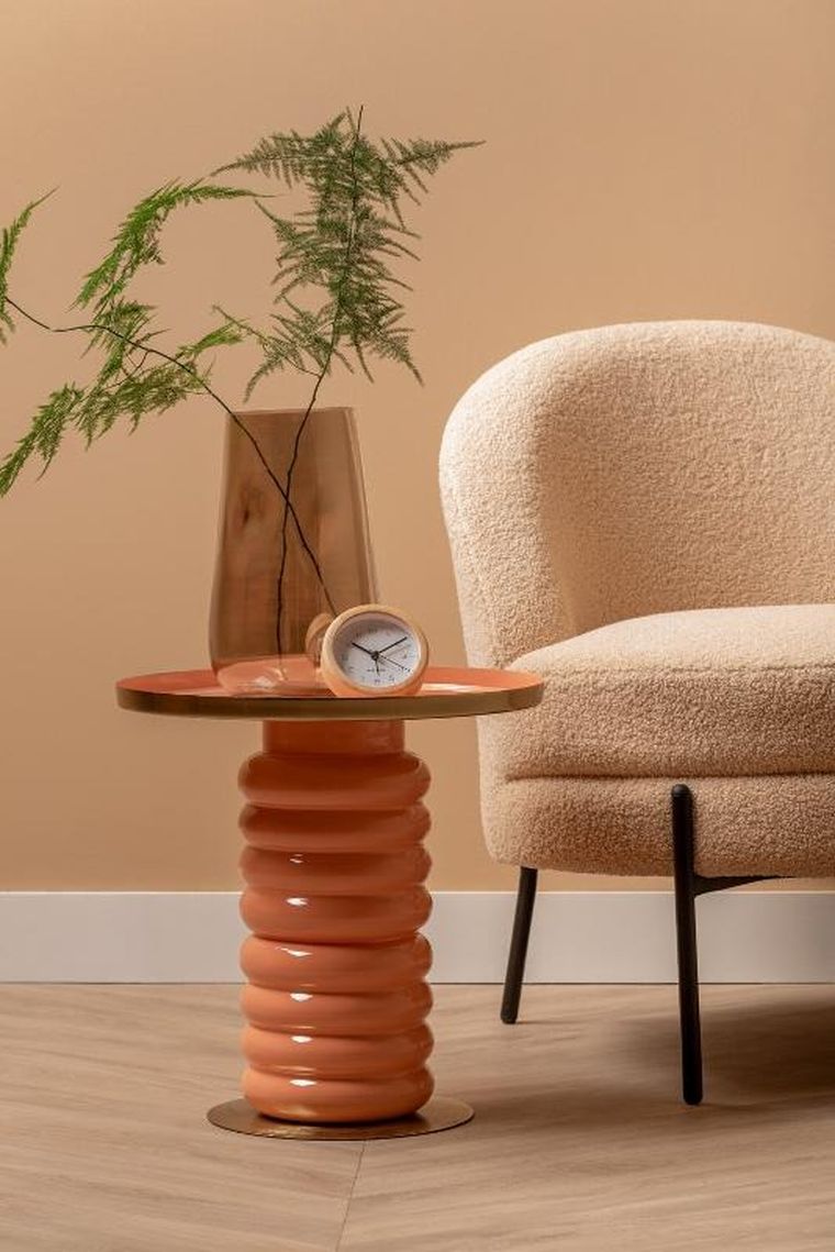 Karlsson, budzik z bambusową obudową, Neat, Ø 10 cm