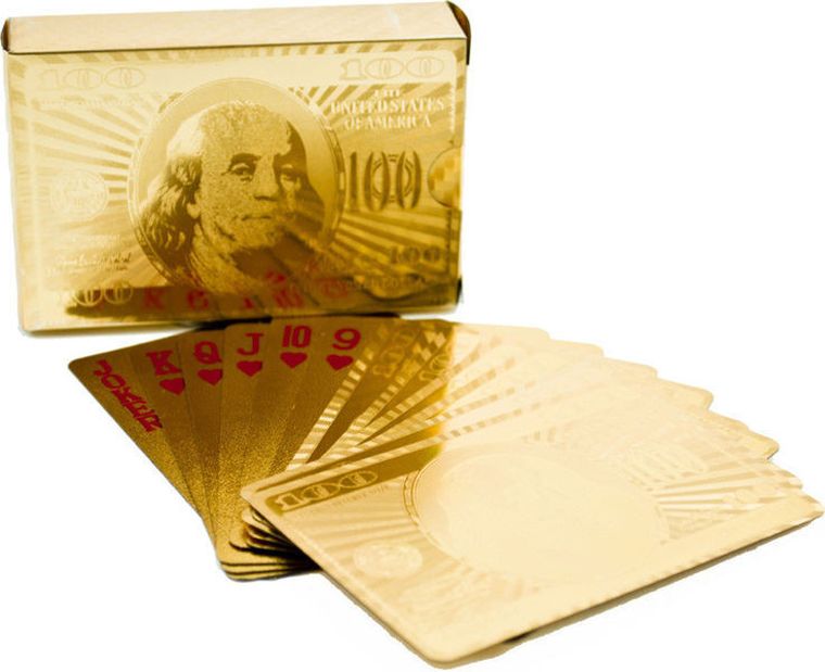 Karty do gry, złote