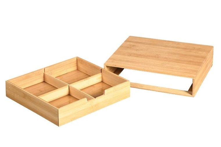 Kesper, pojemnik na kapsułki do kawy, bambus, 34-31 cm