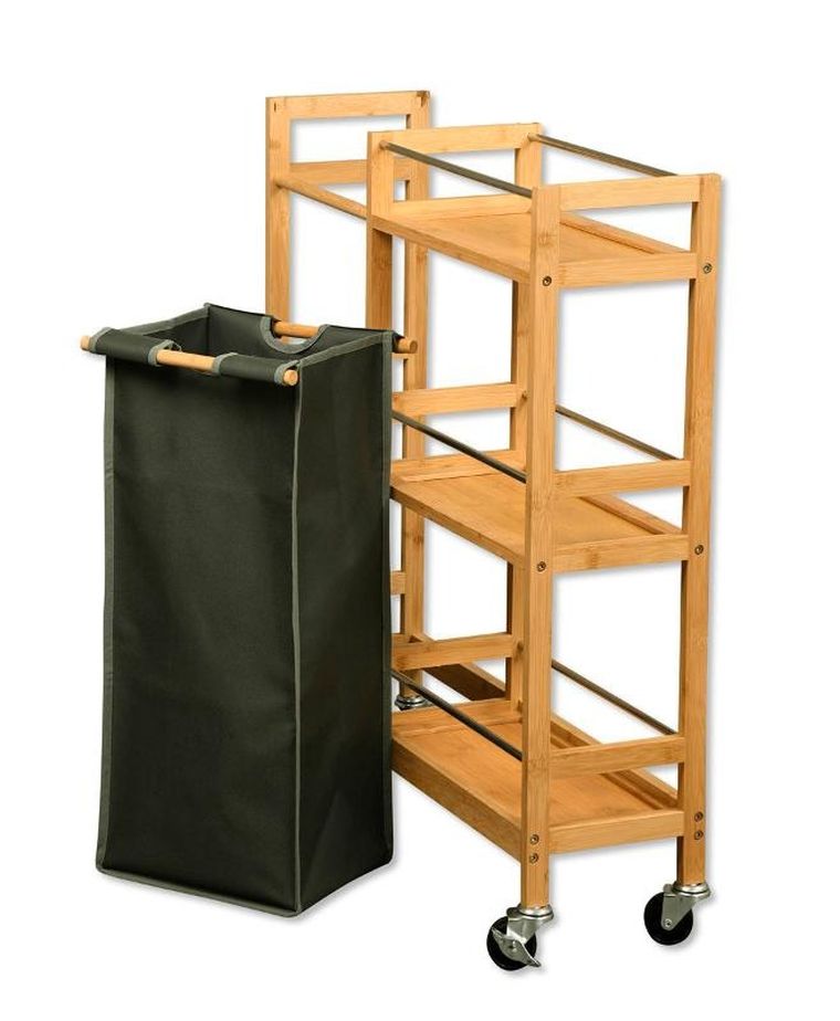 Kesper, regał na kółkach, 3 poziomowy, wyciągana torba