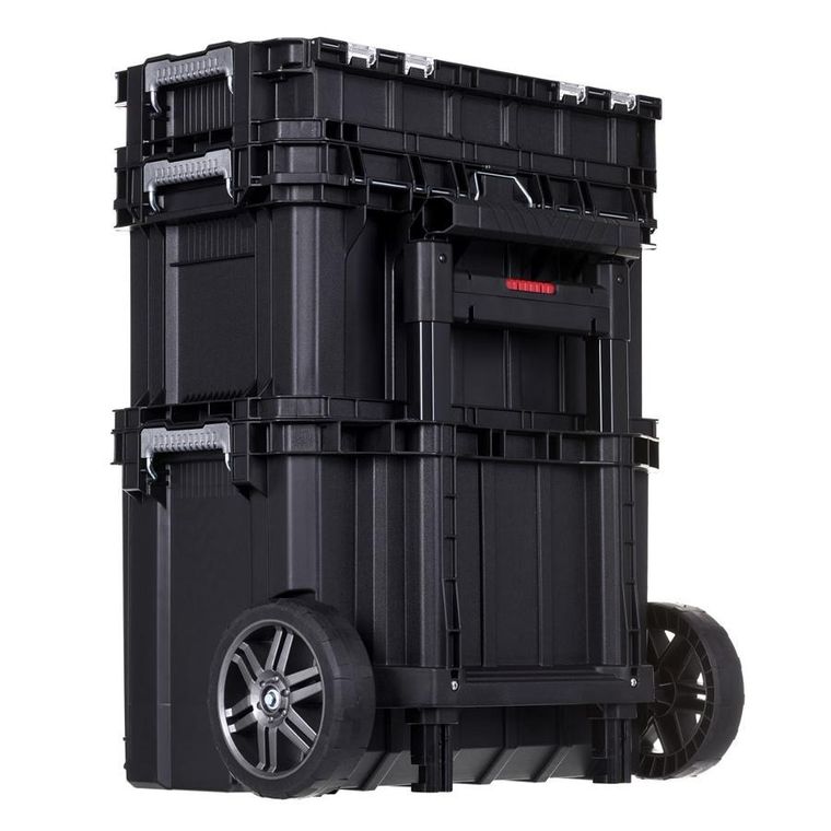 Keter, komplet skrzynek na narzędzia, Connect Rolling System