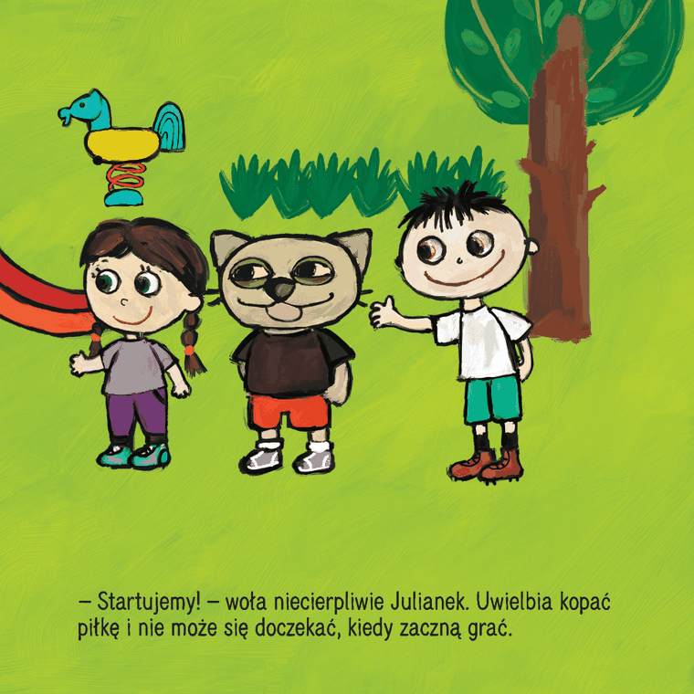 Kicia Kocia gra w piłkę