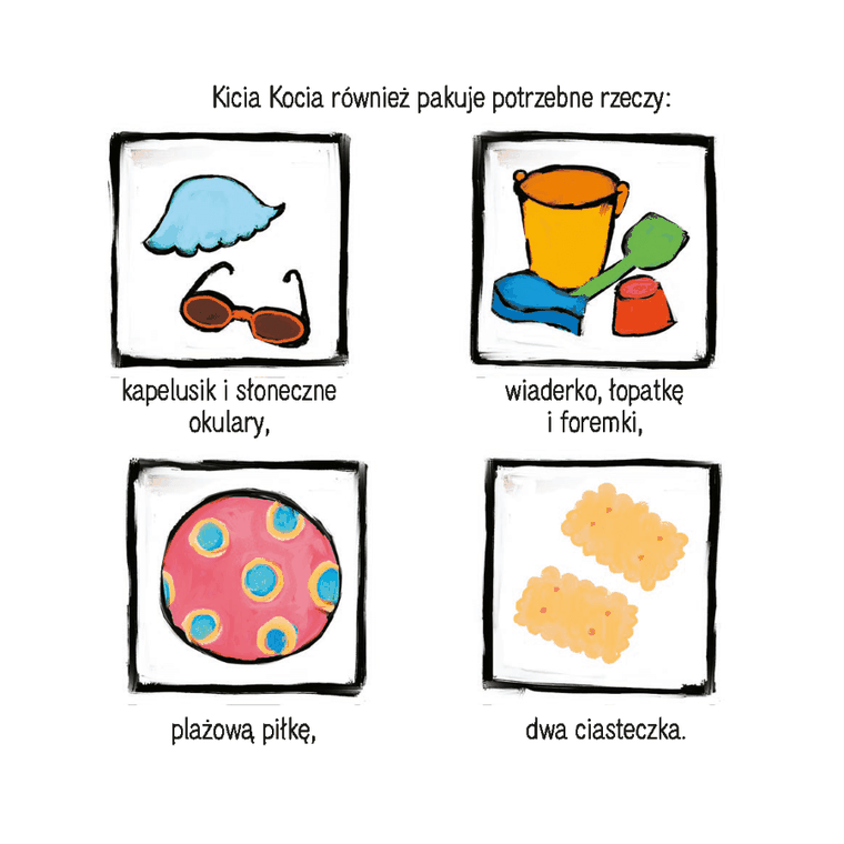 Kicia Kocia na plaży