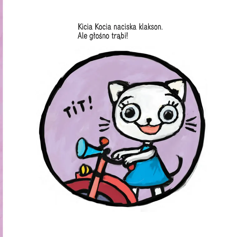 Kicia Kocia na rowerze