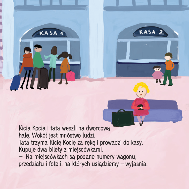 Kicia Kocia w pociągu