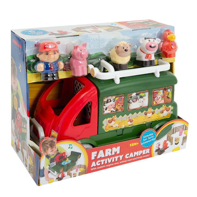 Kiddieland, Kamper farma, pojazd z figurkami, światło i dźwięk