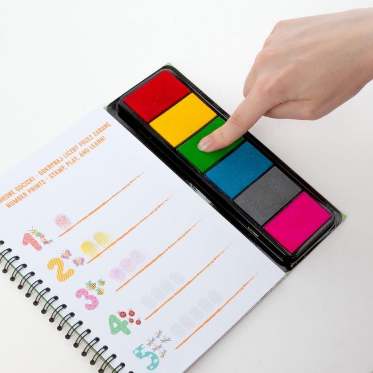 Kidea, Kreatywne Zoo, kolorowe odciski, zestaw edukacyjny