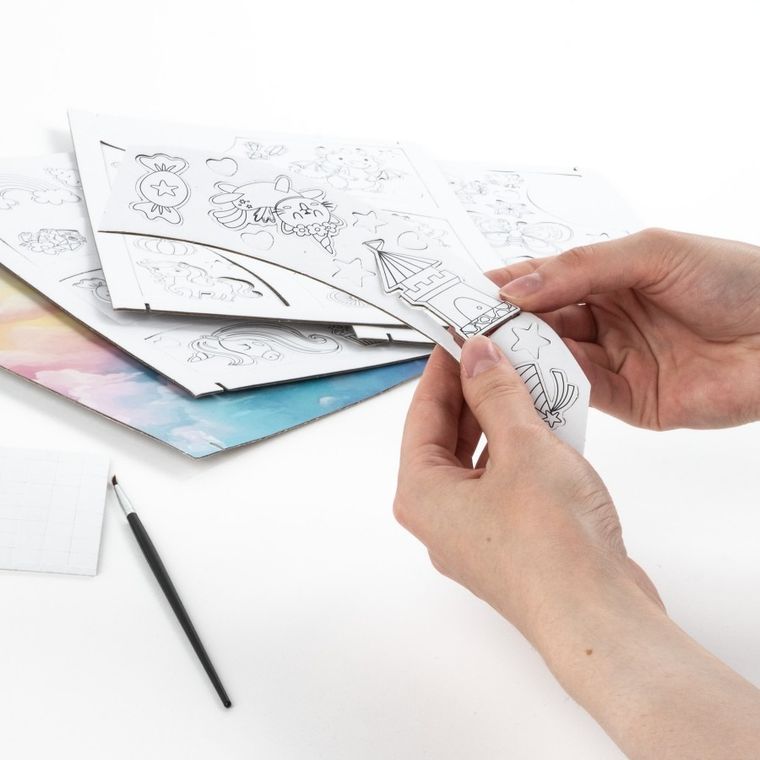 Kidea, Magiczny świat, obraz 3D, zestaw do malowania