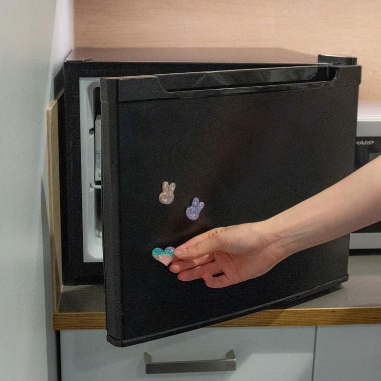 Kidea, magnesy cekinowe, bunny, 4 szt.