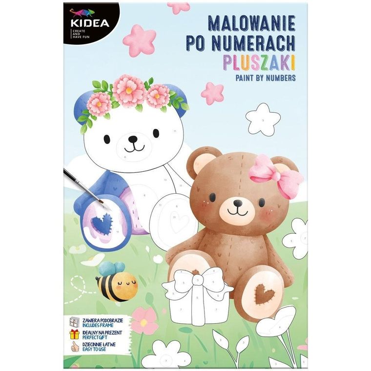 Kidea, malowanie po numerach misie