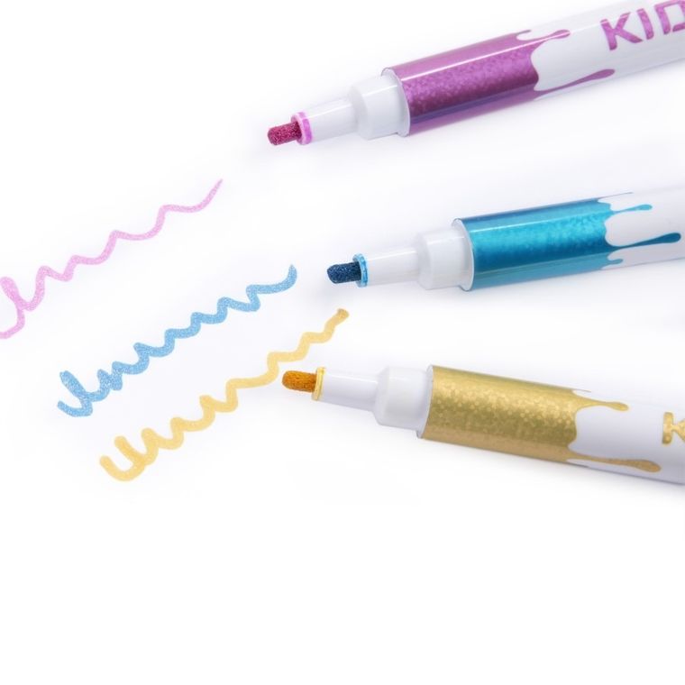 Kidea, markery brokatowe, 5 kolorów