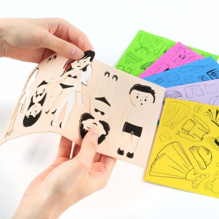 Kidea, modowe stylizacje, zestaw kreatywny z naklejkami, 80 szt.