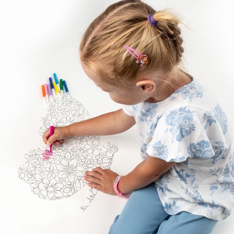 Kidea, Motyl, fantazyjne skrzydła, zestaw do kolorowania