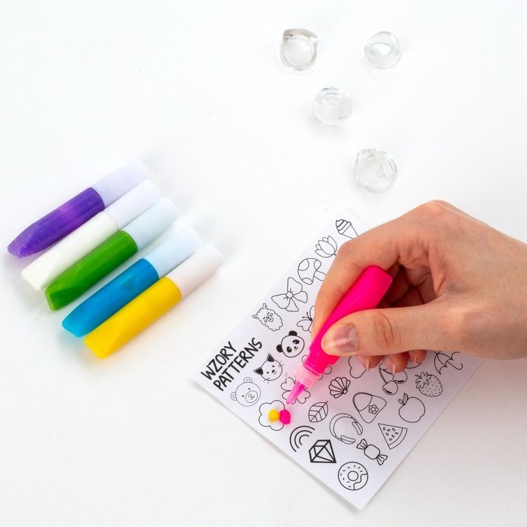 Kidea, Pierścionki do ozdabiania, zestaw kreatywny